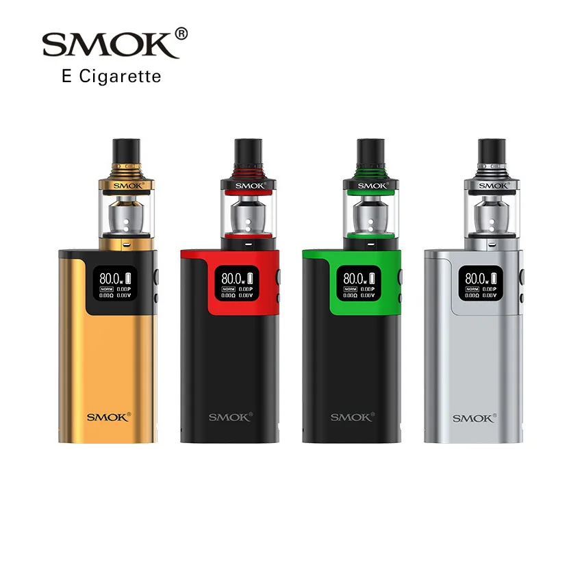 

Original SMOK G80 Kit 80w Box Mod Eelctronic Cigarette Standard/ EU Kit VW/TC Mode with SMOK Spirals Tank 18650 Vape VS Alien