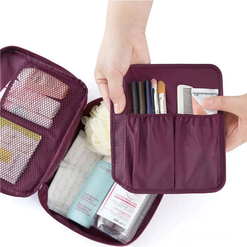 Women Cosmetic bag Makeup bag Case Make Up Organizer Toiletry Storage Neceser Rushed Floral Nylon Zipper New Travel Wash pouch Women Cosmetic bag Makeup bag Case Make Up Organizer Toiletry Storage Neceser Rushed Floral Nylon Zipper New Travel Wash pouch