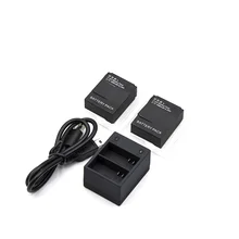 2 шт. Батарея bateria + USB двойной Зарядное устройство для Gopro Hero 3 Go Pro Hero 3 + аксессуары камеры ACTION SPORT комплект