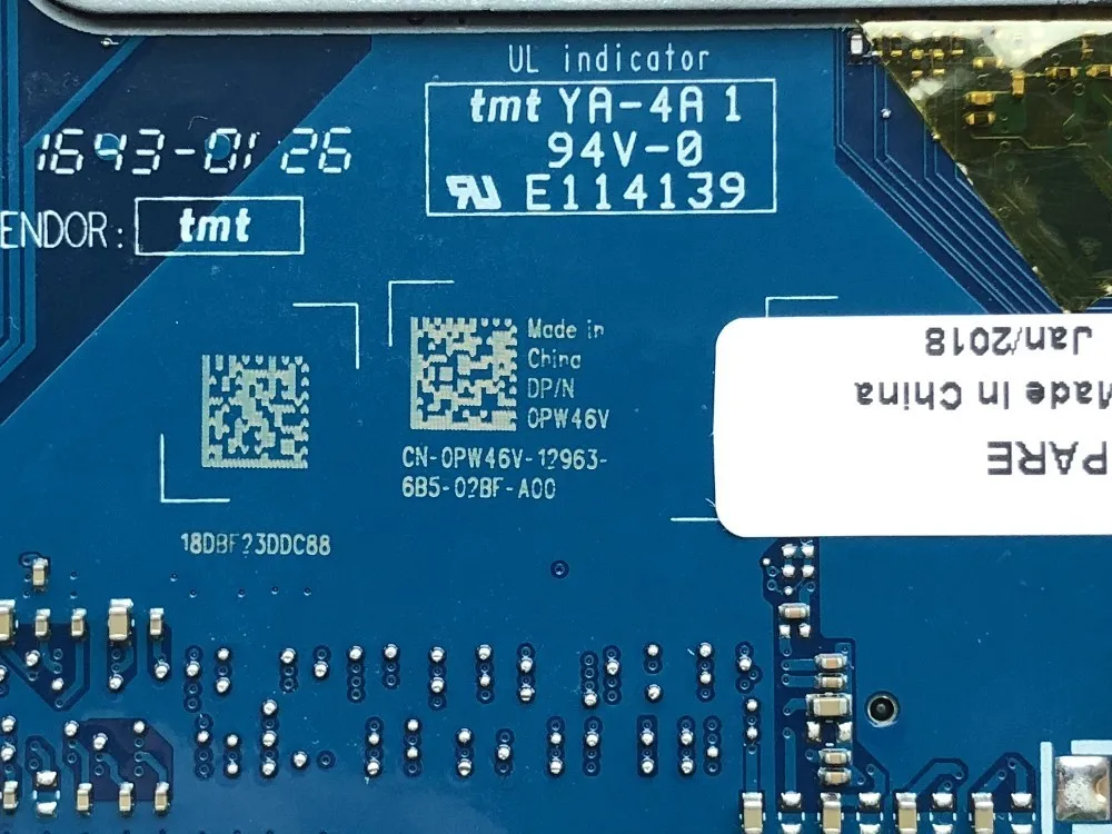 Высококачественная материнская плата MB PW46V 0PW46V для ноутбука Dell Inspiron 15 5559 1024 SR2EV 3855U