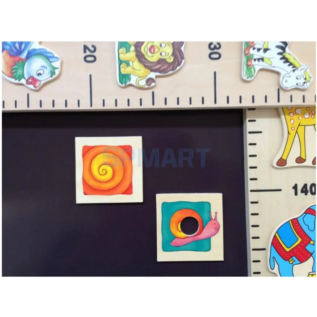 Wooden Animal Board Animal Body Matching Game Memory Game for Kids Toddler