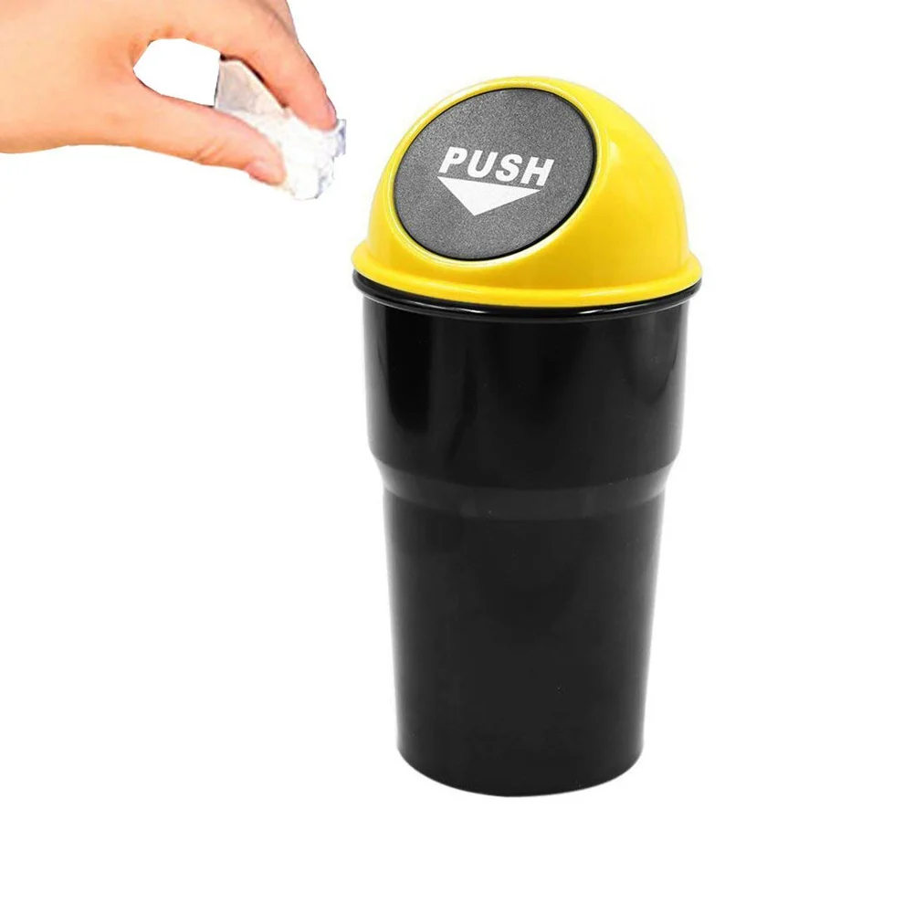 

Mini Car Garbage Can Auto Trash Can Garbage Dust Case Holder Bin YAN88