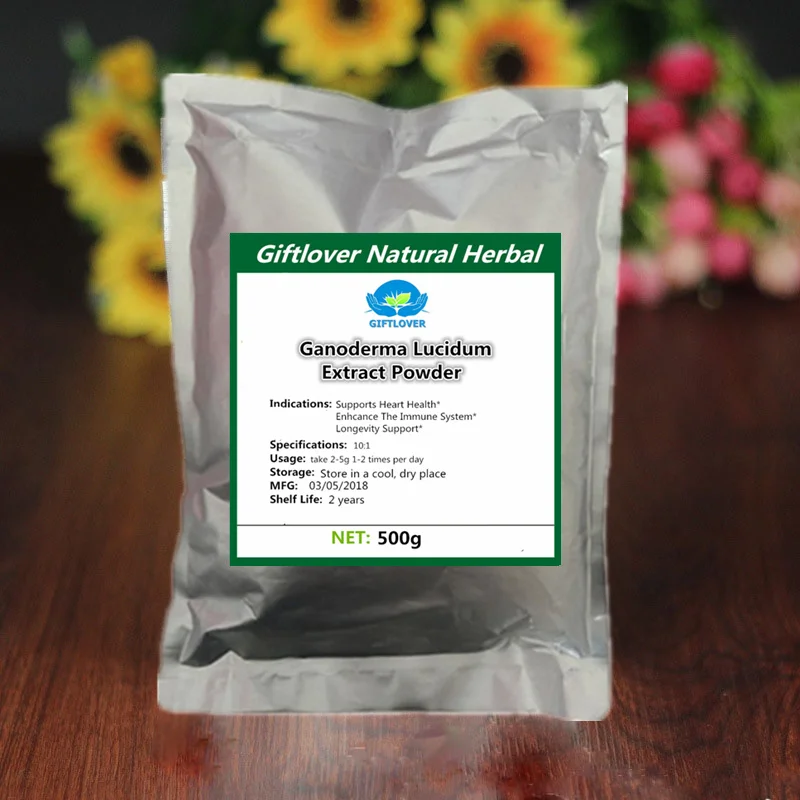 

500g Original Natural Ganoderma lucidum Extract Powder Lingzhi mushroom Reishi Boosting Immunity Longevity Support Free shipping