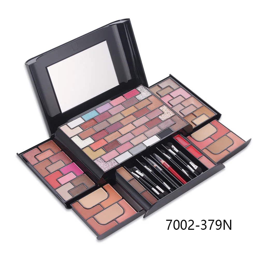 New MISS ROSE Eye Shadow Palette Cosmetic Concealer Cream Makeup Set Makeup Blush Powder Lipstick With Brush 0625#30