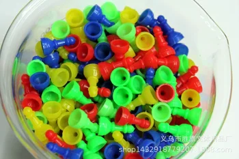 

By DHL 2000pcs chess plastic game pieces for board game/card game and other games Multi-color plastic chess pieces