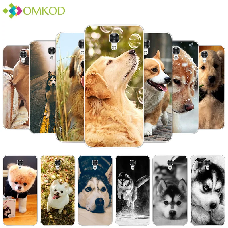 

4.93" For LG X Screen Case TPU Case Silicone Cover for LG X View X Screen K500 K500N K500DS Phone Cute Dog Back Cover Cases