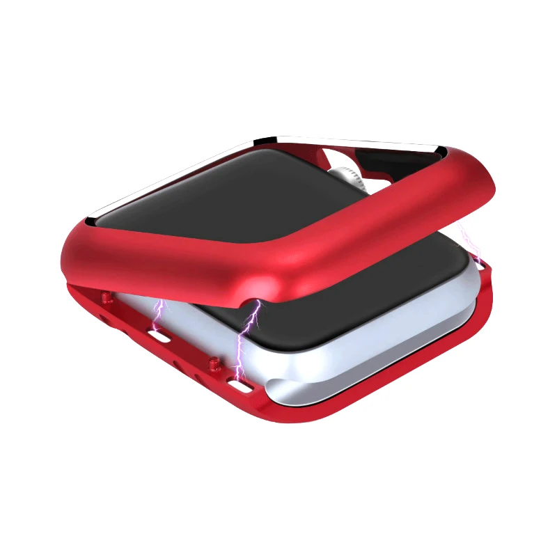 

Magnetic Adsorption Metal Cover For Apple Watch 38MM 42MM Series 1 2 3 4 For Watch 440MM 44MM Cover Bumper Built-in Magnet