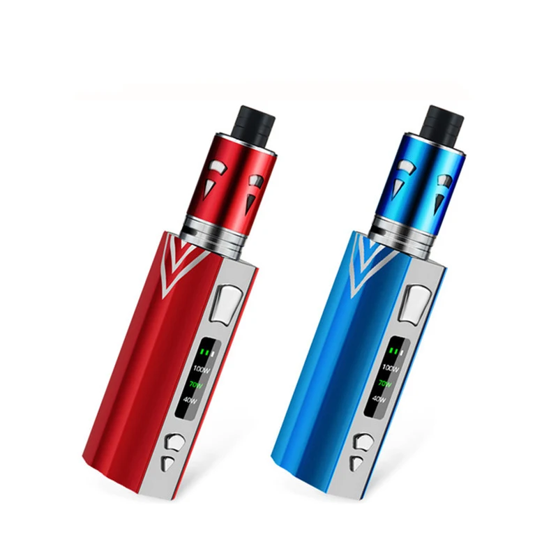 Оригинальный 100 Вт Vape Kit 2000 мАч Bulit in аккумулятор с светодиодный экраном огромный
