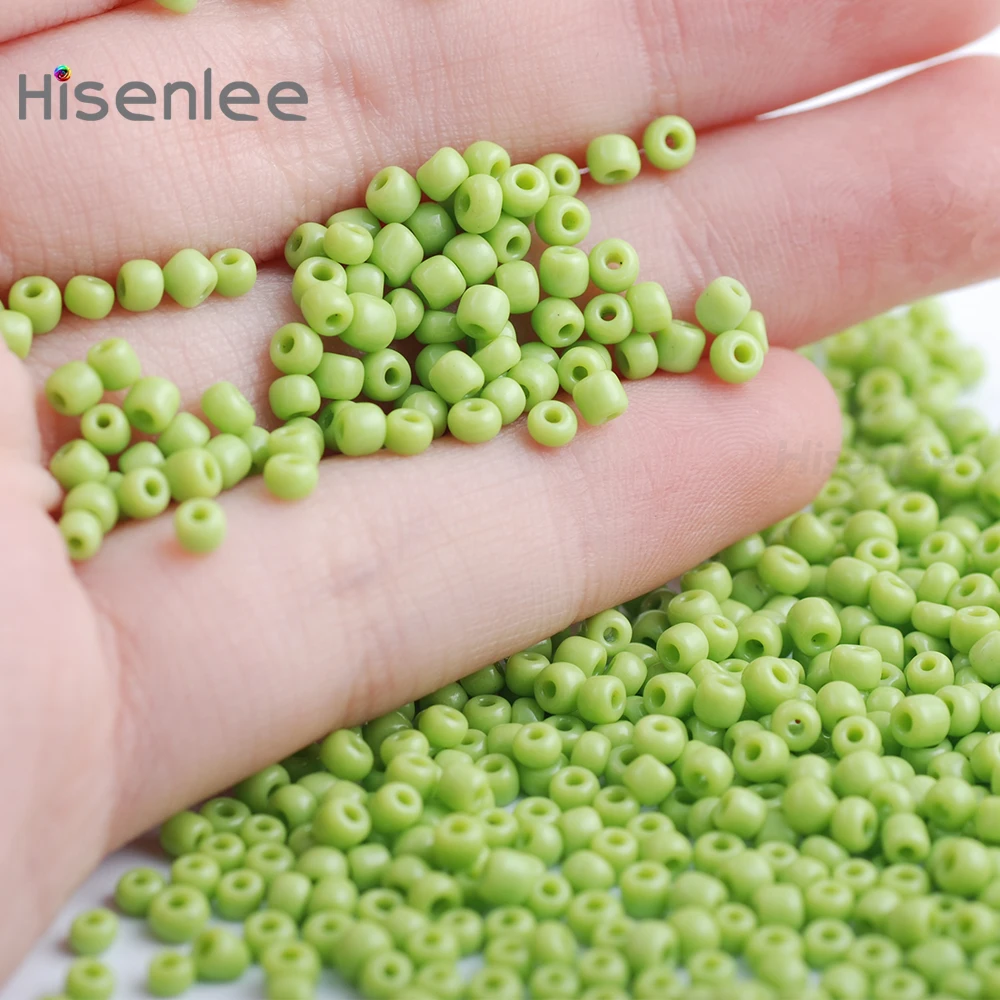 Hisenlee 2MM 3000pc Light Green Czech Glass Seed Spacer Beads Austria