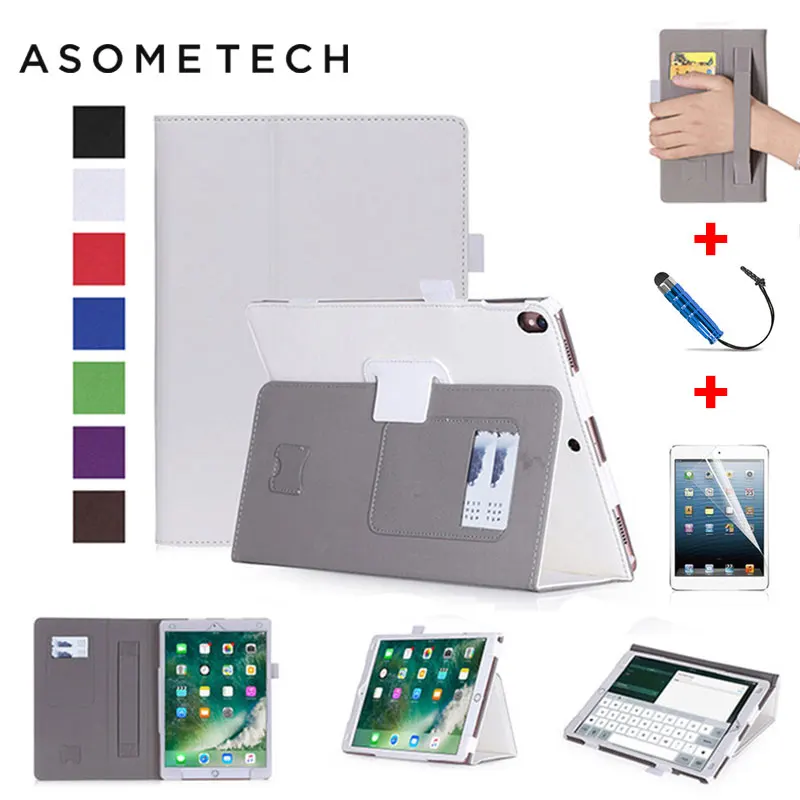 For iPad Pro 10.5 Case Leather Flip Smart Stand Tablet Cover For iPad pro 10.5inch Case With Pencil Holder& Hand Strap&Card Slot For iPad Pro 10.5 Case Leather Flip Smart Stand Tablet Cover For iPad pro 10.5inch Case With Pencil Holder& Hand Strap&Card Slot