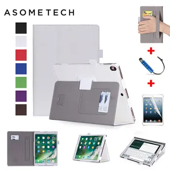 

For iPad Pro 10.5 Case Leather Flip Smart Stand Tablet Cover For iPad pro 10.5inch Case With Pencil Holder& Hand Strap&Card Slot