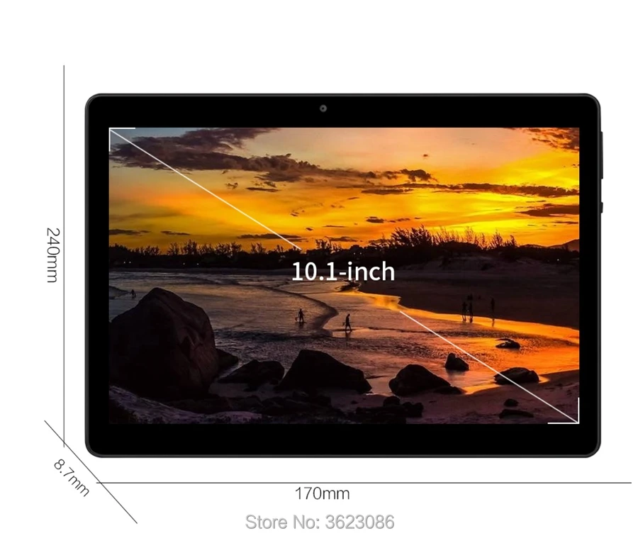 10 дюймов Tablet 1280X800 ips 4 ядра Оперативная память 2 ГБ Встроенная память 32 ГБ 5.0MP Android7.0 gps 10 "3g MTK6580 Dual sim карты Телефонный звонок Планшеты PC