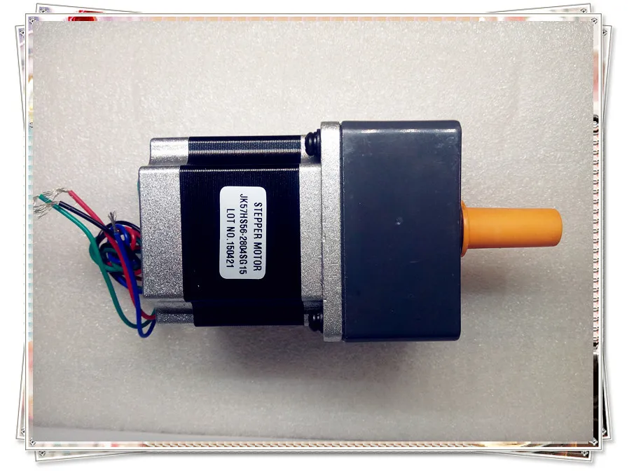 Низкий уровень шума/большой крутящий момент NEMA 23 57 мм 2 фазы коробка передач Большой шаговый двигатель 57HS56-2804SG15 редуктор коэффициент 15:1