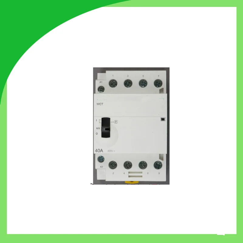 

4P 2NO 2NC 230v 40A Modular Compact Contactor with electrical Machinical type din rail Contactor