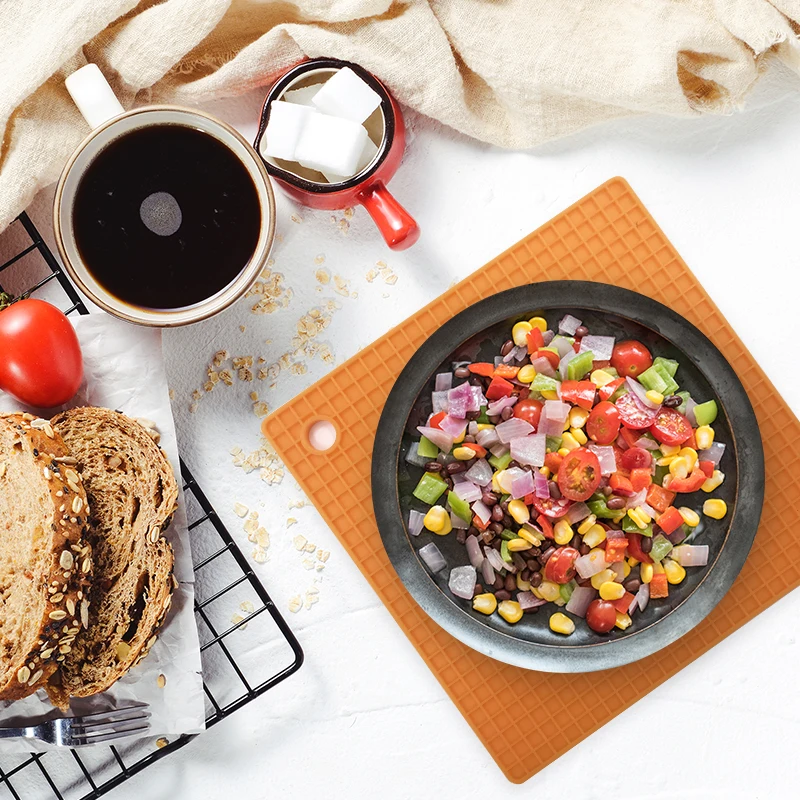 

Silicone Mat Oven Microwave Pot Holder Silicone Table Cup Fruit Vegetable Cushion Square Baking mat For kitchen