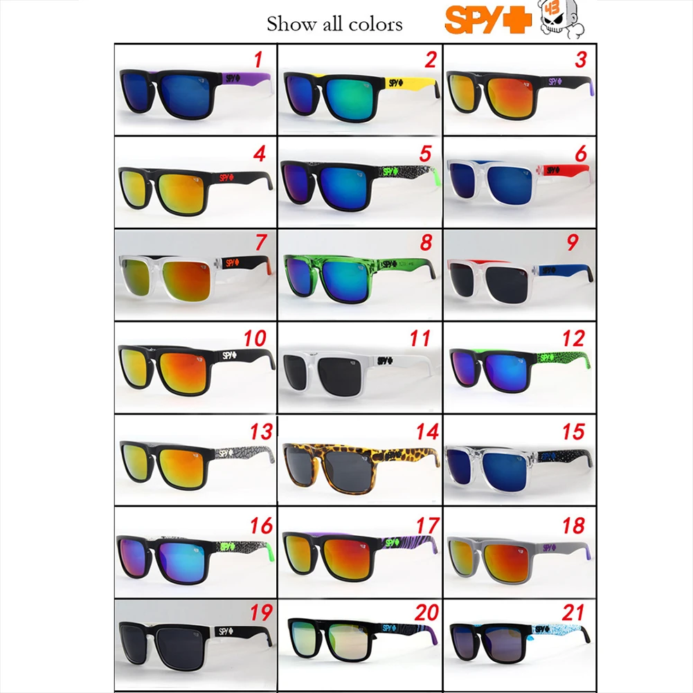 

21 Colors Sunglasses Fashion Vintage Square Lens Colorful Glasses Leg UV400 Protect Eye Glasses