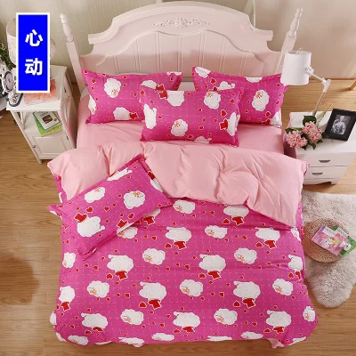 

Red stripes pattern Home Textiles Bedding Aloe cotton 1Pcs sets Twin/Queen Size quilt cover set cover Duvet Cover bed set soft