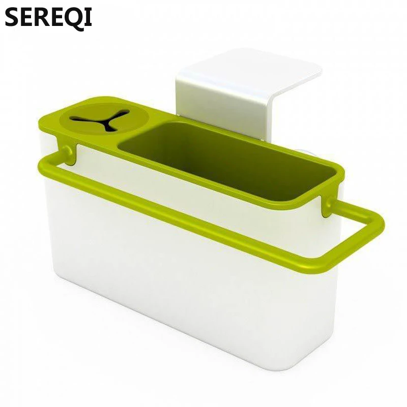 

2018 Holder Sponge Kitchen Box Draining Rack Dish Self Draining Sink Storage Rack Kitchen Organizer Stands Utensils Towel Rack