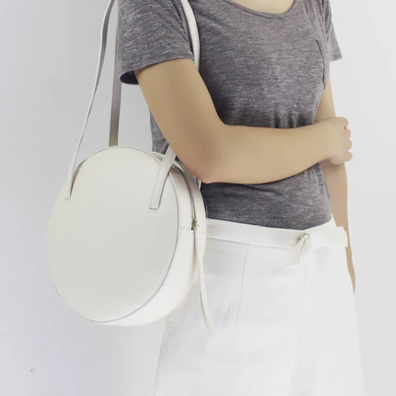 Женская сумка из натуральной кожи с круглым вырезом|women bag genuine leather|bag leatherwomen |