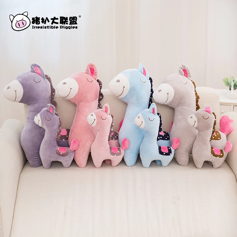 

Candice guo plush toy stuffed doll horse soft warm pony shape sofa pillow cushion cute baby birthday gift christmas present 1pc
