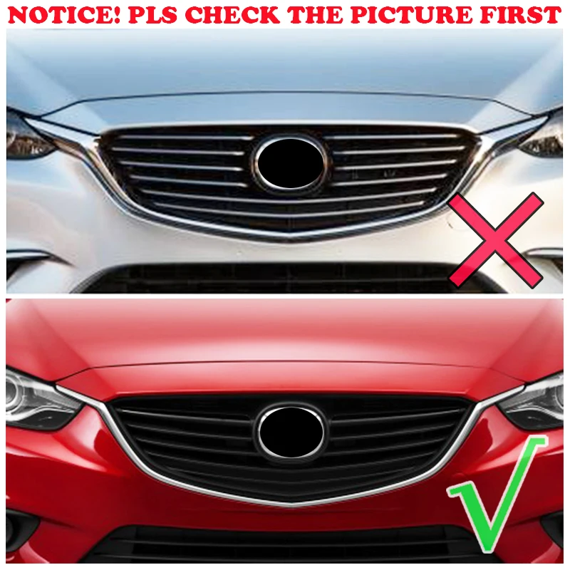 Решетчатая решетка радиатора для Mazda 6 Atenza GJ 2013 2014 2015 2016 Хромированная передняя