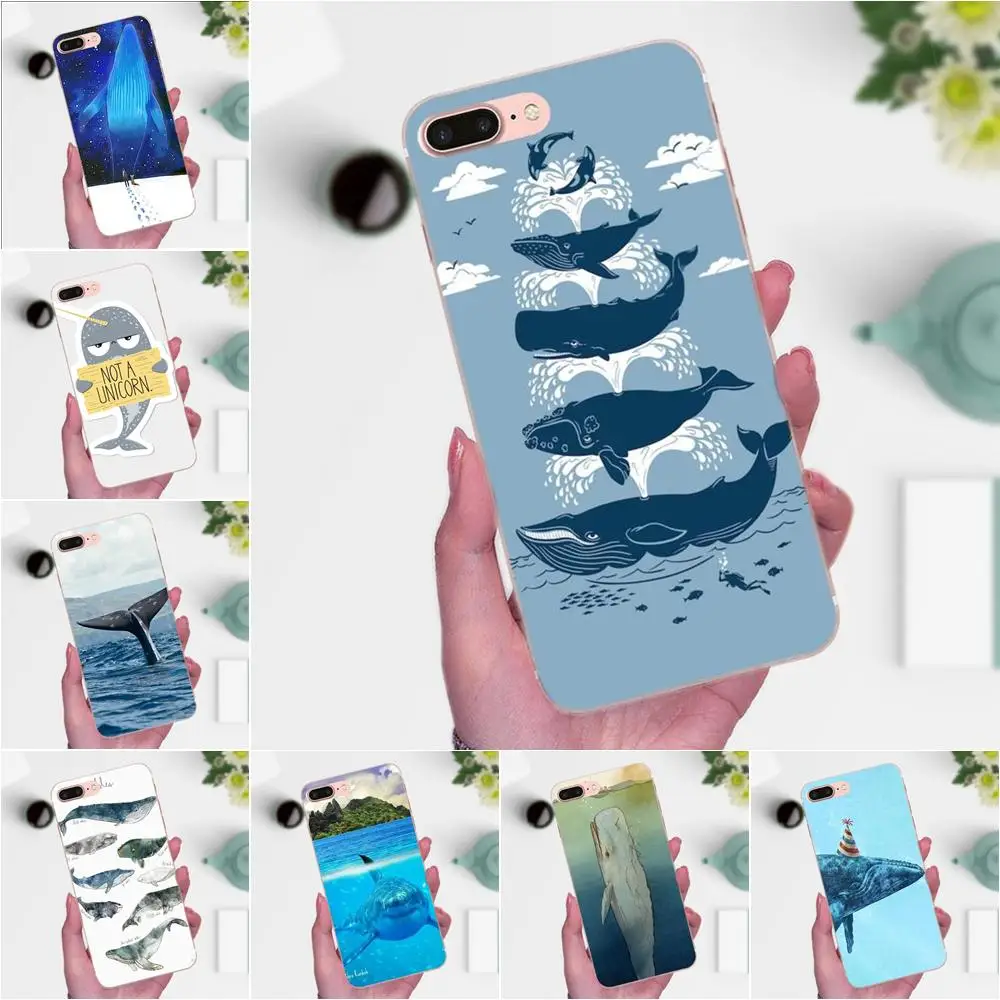Мягкий ТПУ чехол Забавный КИТ для Huawei Mate 7 8 9 10 20 P8 P9 P10 P20 P30 Lite Plus Pro 2017 | Мобильные