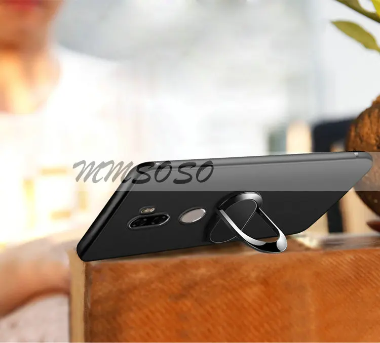 Мягкий чехол для Xiaomi Mi 5 Mi5s Plus Doogee BL700 матовый защитный на палец кольцо магнит 5s