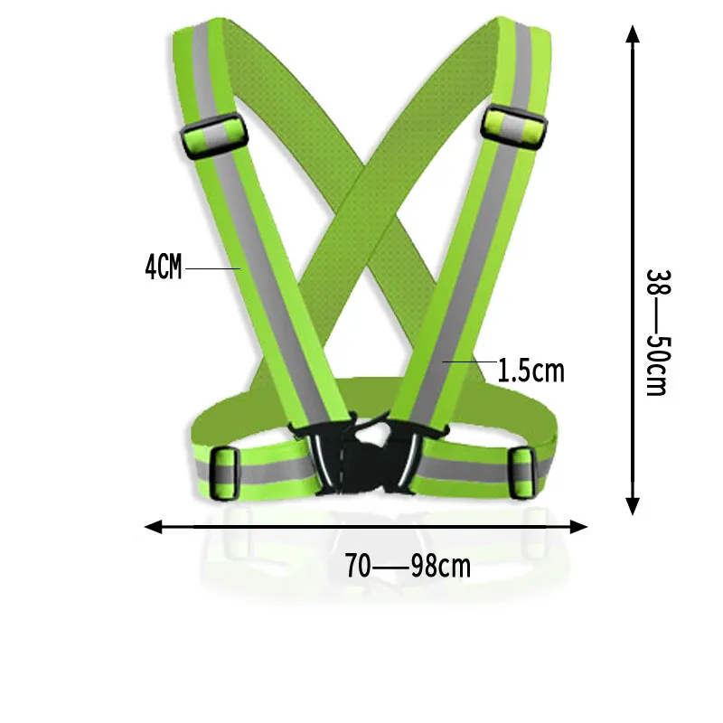 وضوح عالية للجنسين في الهواء الطلق سلامة سترة حزام عاكس للضوء سلامة سترة صالح ل تشغيل الدراجات الرياضة في الهواء الطلق الملابس