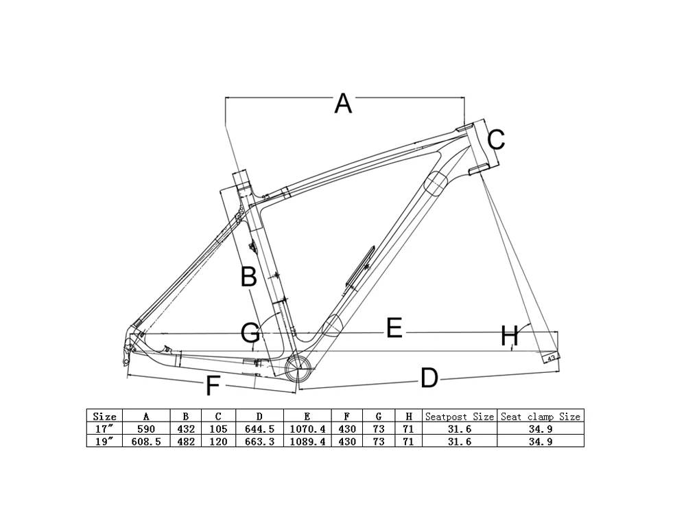 Perfect 2017# Bicycle Cycling Frame Full Carbon Mountain Bike MTB 27.5ER 650B Frame Only  17" , 19" Available 0
