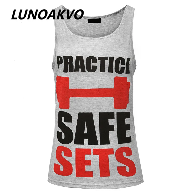 PRACTICE SAFE SETS Funny Women's Workout Tank Top Burnout Tank Lifting