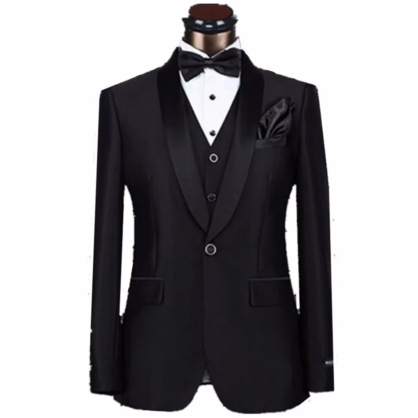 Handsome Men Suits Groom Tuxedo Wedding Dress Business Blazer Slim Fit