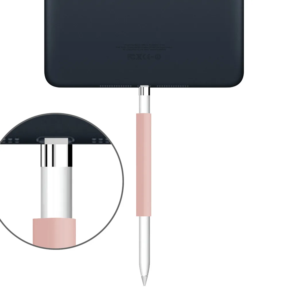 BINMER для Appel Pencil втулка Магнитная мягкий силиконовый держатель набор Apple чехол