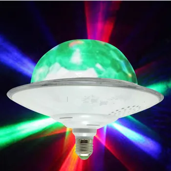 

YIYANG Creative Bluetooth 15W E27 Multi UFO LED RGB Stage Lighting Party Wedding Club Projector Lights Cycled LED Strips Lampara