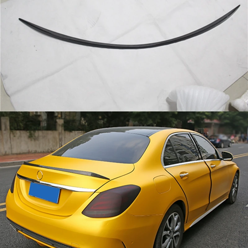 УГЛЕРОДНЫЙ спойлер для Mercedes W205 4 дверный седан C63 стиль C180 C200 C250 C260 задний из