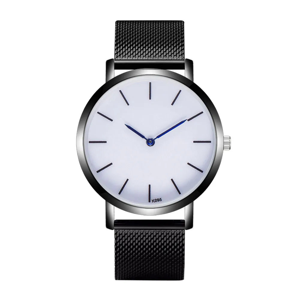 

DISU Man Wrist Watch Crystal Stainless Steel Analog Quartz wristwatch mens watches mens 2019 relogio masculino