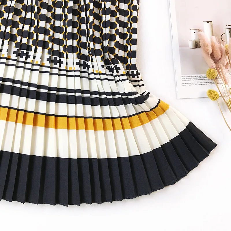 Tanie FATIKA 2019 wiosna lato plisowana spódnica spódnice z wysokim stanem eleganckie panie dna Streetwear kobiet spódnice Hot