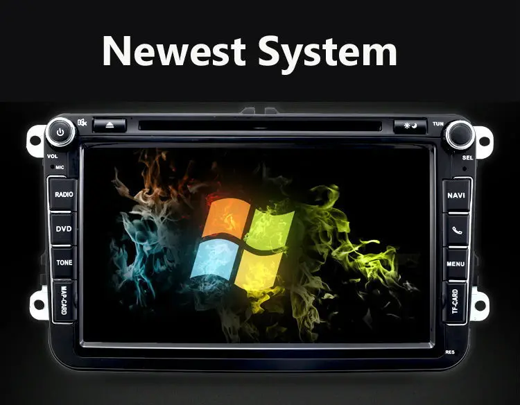 Discount 2015 NEW 8 inch Car Stereo Android In Dash Car DVD Player Stereo FM For VW SKODA JETTA Passart GOLF TIGUAN Bluetooth 2 Din 2