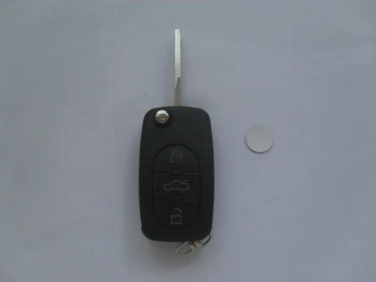 3 кнопочный откидной Чехол для дистанционного ключа (круглый) VW Sagitar Passat Magotan 5