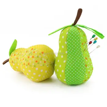 

Pack of 2 pcs Lovely Fruit Sewing Pin Cushion for Needles Pear Pumpkin Apple Design