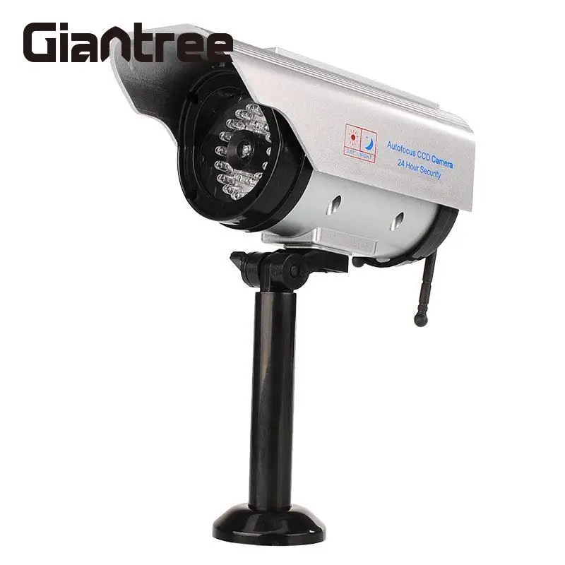 

Giantree Solar Power waterproof indoor and outdoor Simulation Fake Dummy Surveillance Security Bullet CCTV Camera Imitation