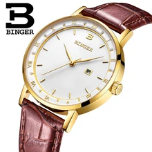 Switzerland BINGER Women Watches Luxury Brand Quartz Watch Women Japan Movement Relogio Feminino Waterproof Wristwatches B2001-3