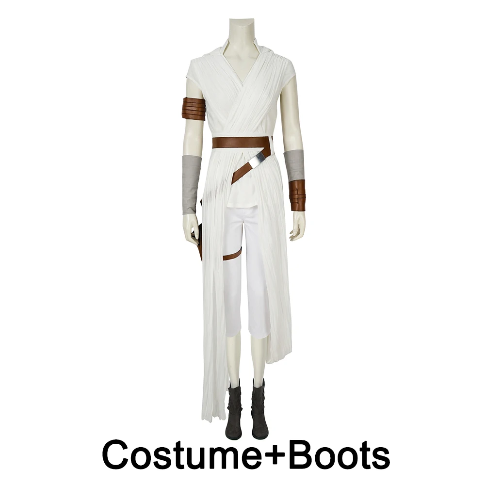Звездные войны 9 восстание Скайуокера Рей косплей костюм Женская одежда на Хэллоуин - Цвет: Costume Boots