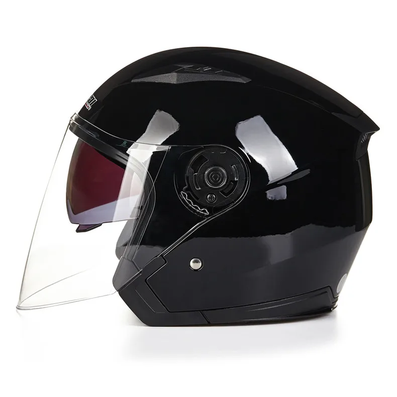 JIEKAI мотоциклетный шлем с открытым лицом Capacete Para Motocicleta Cascos Para Moto Racing rcycle винтажные шлемы с двойным объективом