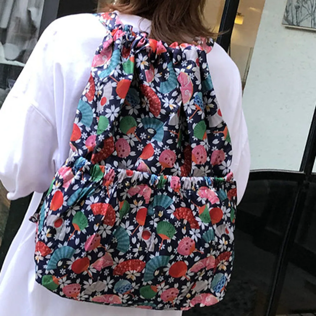 

Maison Fabre Women‘s Large Capacity Flower Fashion Style Waterproof Nylon Shoulders Backpacks women backpack large capacity 717#
