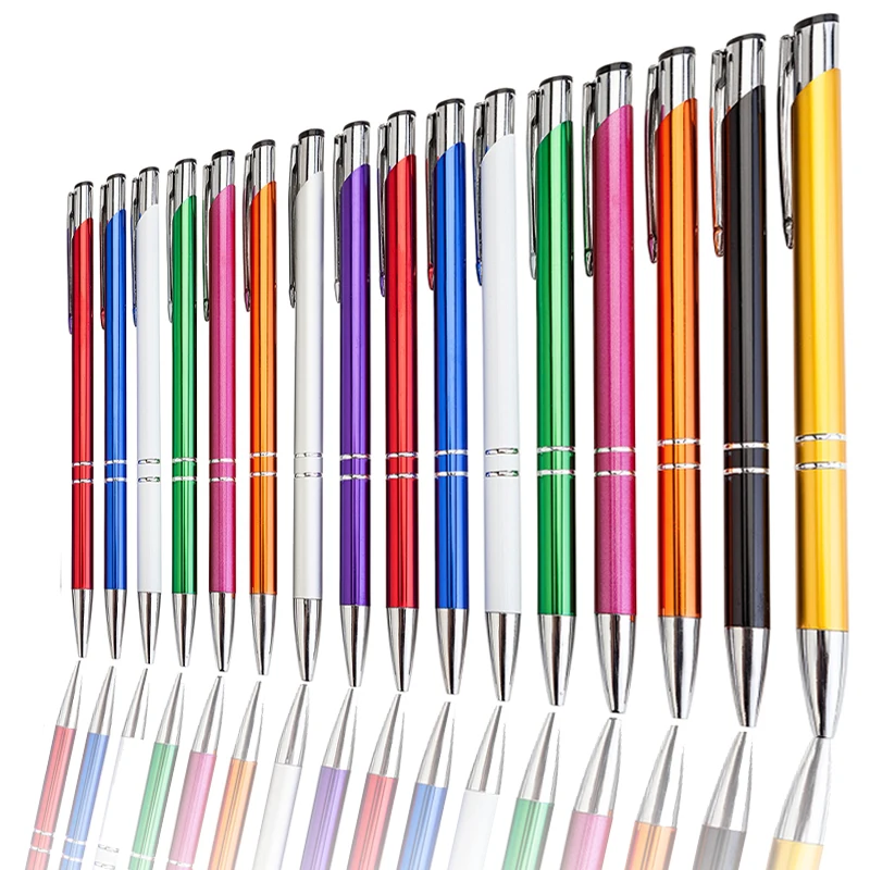 16 цветов Декоративный металл шариковые кавайные ручки глинозема черные, голубые чернила Шариковая ручка пилот ручка для офиса письменные