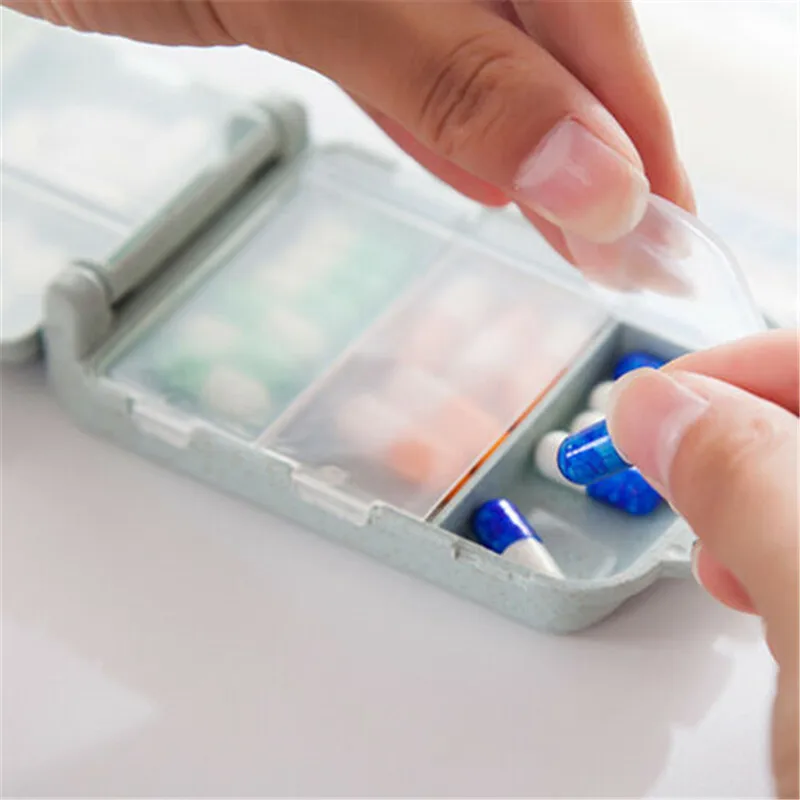 Travel Three Layers Folding Pill Case Box Medicine Tablet Organizer