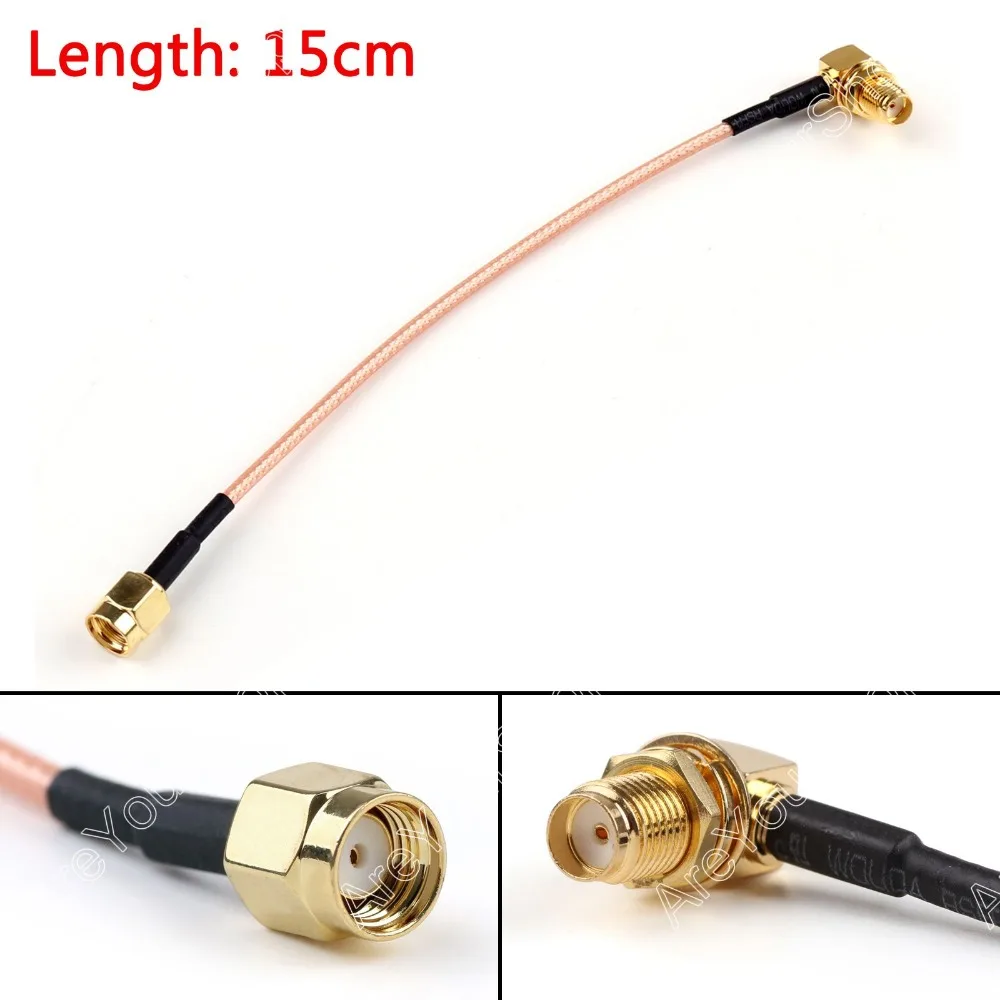 

Sale 15cm RG316 Cable RP.SMA Male Jack To SMA Female Right Angle Jumper Pigtail 6in High Quality Mini Jackplug Wire Connector