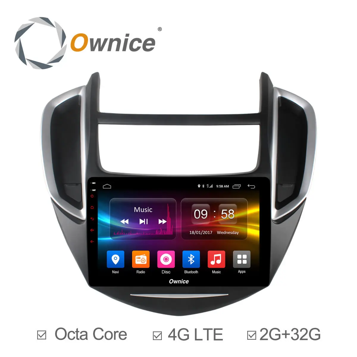 Ownice C500+ Eight Core 2 din Android 6.0 Car radio player For Chevrolet Trax 2014 2015 2016 GPS Navi 4G LTE 2GB+32GB carplay | Автомобили