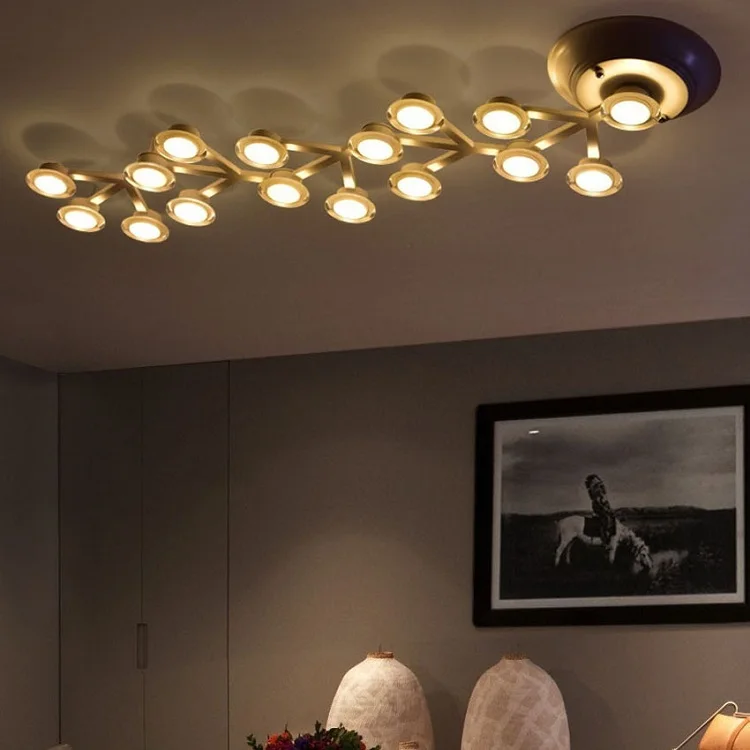 

Nordic minimalist living room art ceiling lamp creative personality home lighting and commercial LED ceiling light 110-240V