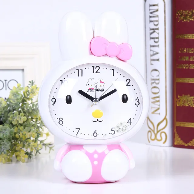 Miffy Rabbit Alarm Clock with Night Light Ultra quiet Alarm Clock with